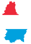 Luxembourg Map Flag